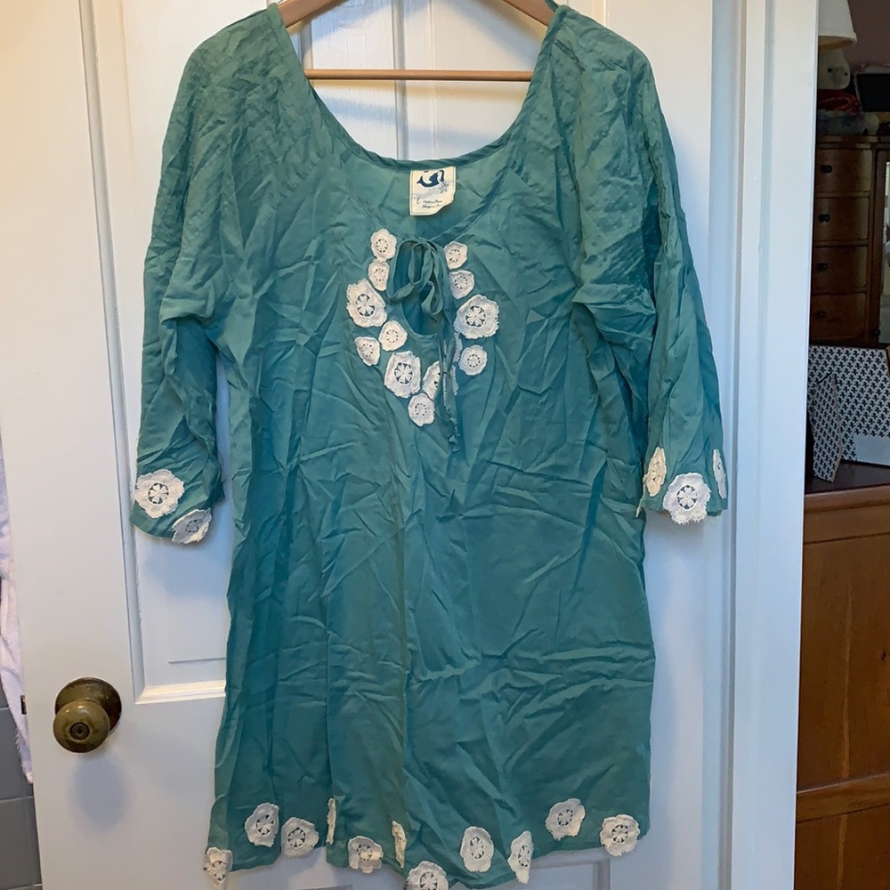 Anthropologie tunic beach cover up